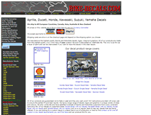 Tablet Screenshot of bike-decals.com